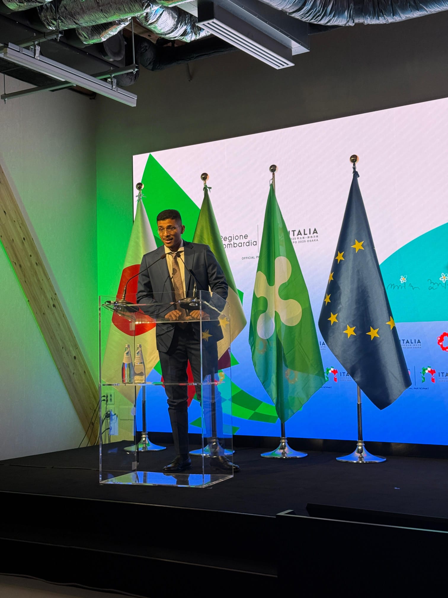 Adelmo Bettoni durante la presentazione del progetto CHAD